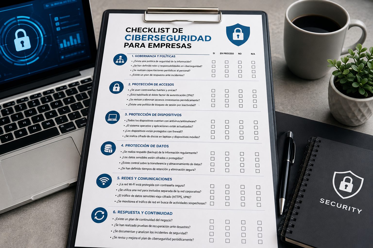 Checklist de Ciberseguridad para Empresas